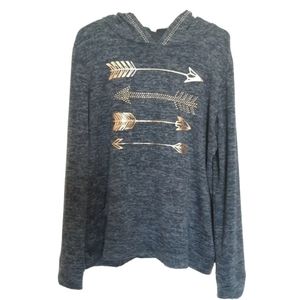 NWOT SJS Soft Hoodie with Bronze Arrows